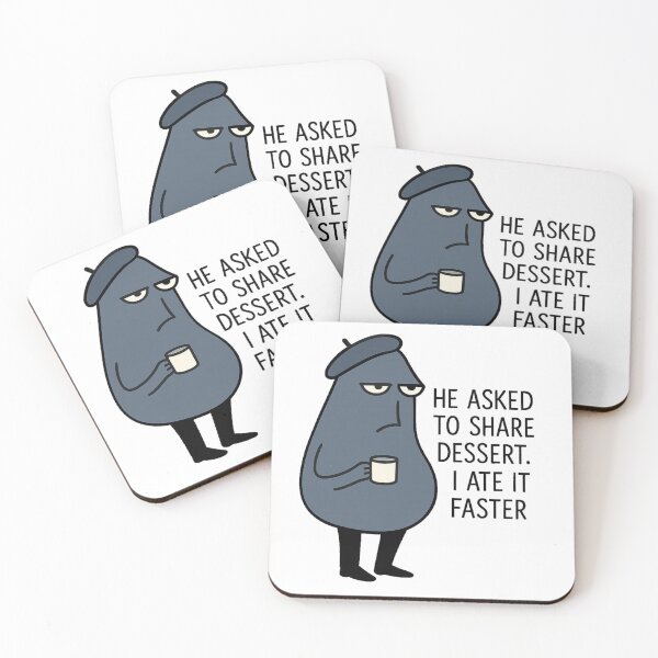 Item preview, French Coffee Character | Sarcastic Cartoon   designed and sold by LeQuirks.