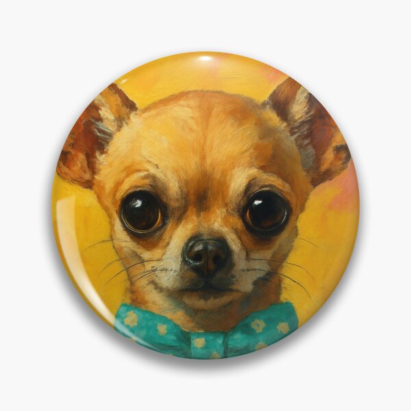 Item preview, Playful Chihuahua Dog Portrait Painting designed and sold by Flying Doggo.