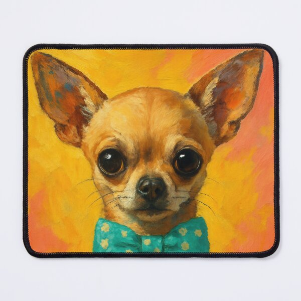Item preview, Playful Chihuahua Dog Portrait Painting designed and sold by Flying Doggo.