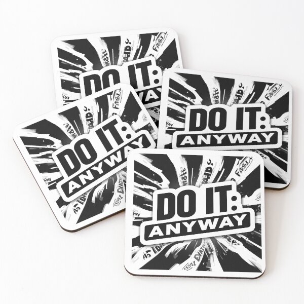 Item preview, Do It Anyway Motivational Quote Sticker designed and sold by stickyhubprinting.