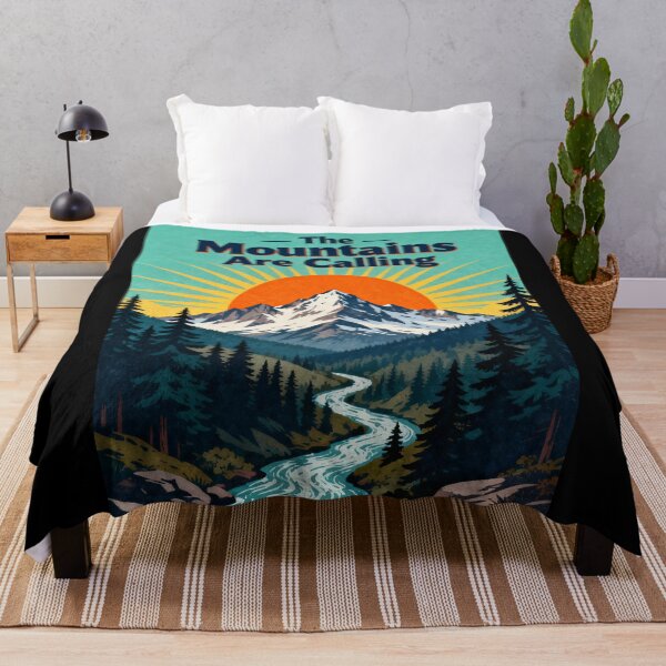 Item preview, The Mountains Are Calling Retro Hiking Adventure designed and sold by ENEOTE25.