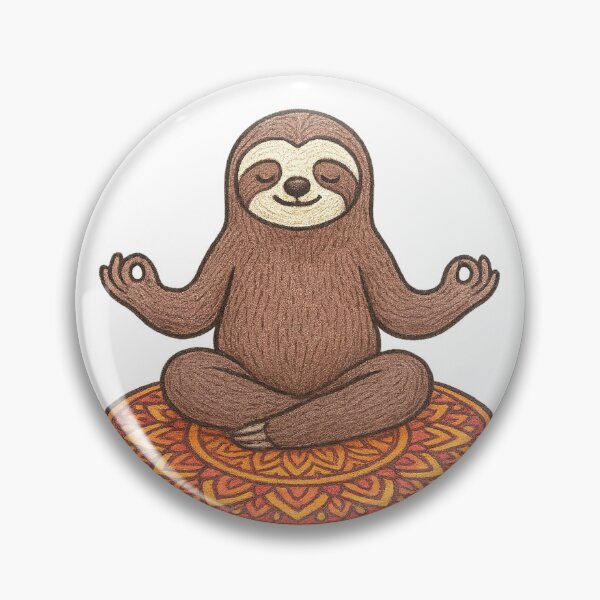 Item preview, Yoga Sloth – Chill Lotus Pose Mandala Design designed and sold by OnPointOutfits.