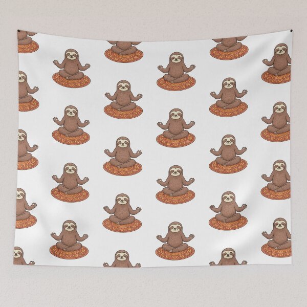 Item preview, Yoga Sloth – Chill Lotus Pose Mandala Design designed and sold by OnPointOutfits.