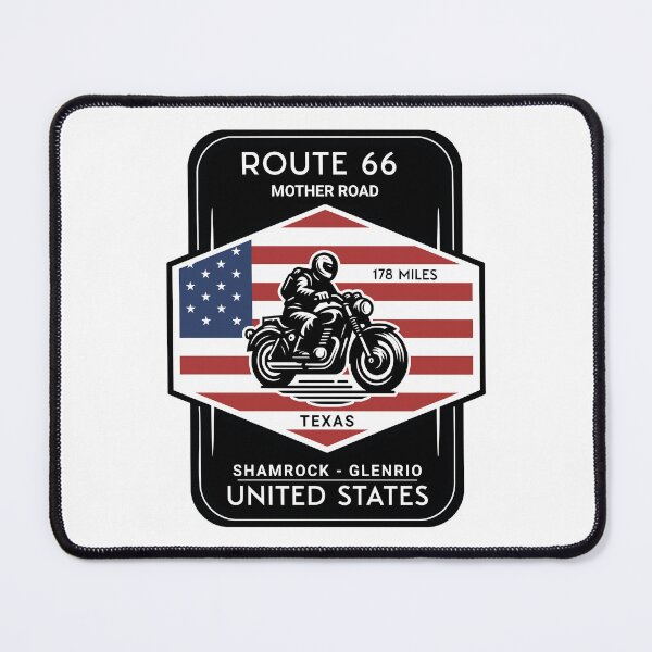 Item preview, ROUTE 66- USA  -Shamrock -Glenrio-  MOTORCYLCE BADGE designed and sold by designkb.
