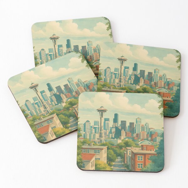 Item preview, Seattle Skyline View designed and sold by DreaverDelights.