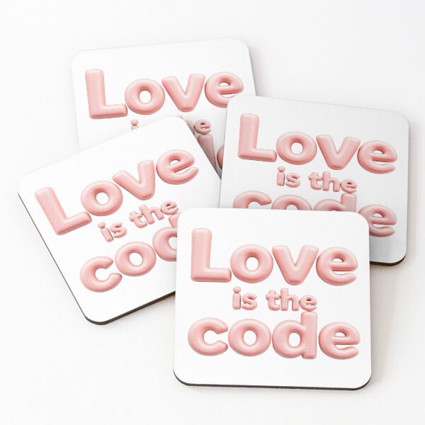 Item preview, Love Is The Code designed and sold by JusRight TT.