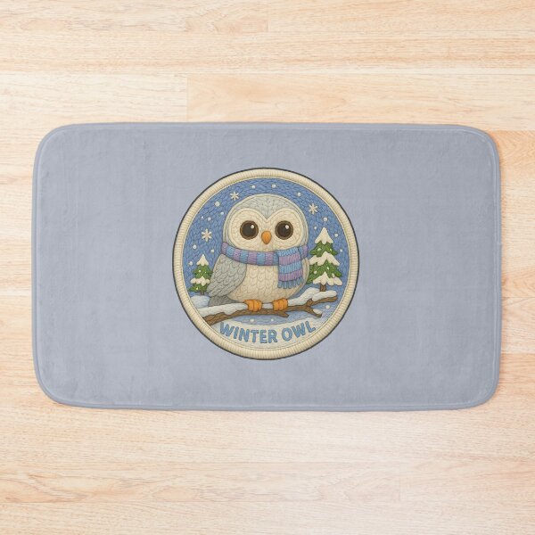 Item preview, Winter Animal Embroidery – Snowy Owl Patch Sticker Design designed and sold by Nuist25.
