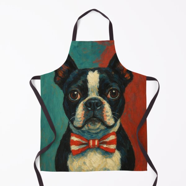 Item preview, Stylish Boston Terrier Dog Portrait Painting designed and sold by Flying Doggo.