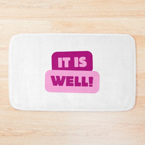 Item preview, Inspirational Pink Quote Art – It Is Well designed and sold by EngeeWealth.