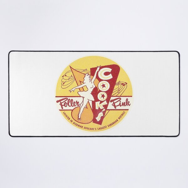 Item preview, Cooks Roller Rink Spokane Washington Roller Skating Rink Sticker Decal Label Design 2 designed and sold by tislord.