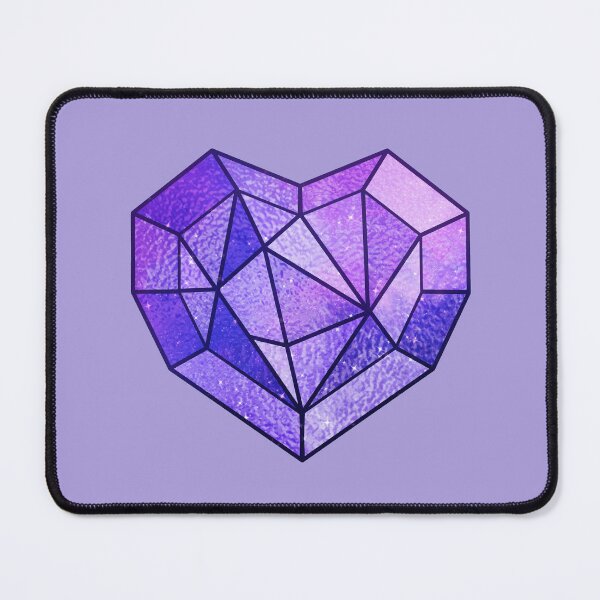 Item preview, Crystal Heart ~ Galaxy Purple designed and sold by Asha-Art.