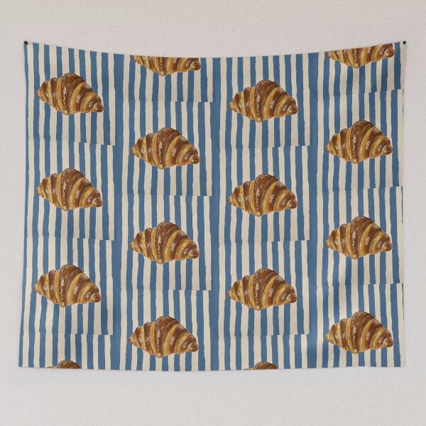 Item preview, Stripped Vintage Croissant designed and sold by DalArtistKaur.