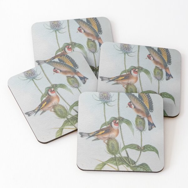 Item preview, Redesigned Vintage Book Bird Plates with Thittles By Miss K L SLomczynski designed and sold by KABFA Designs.