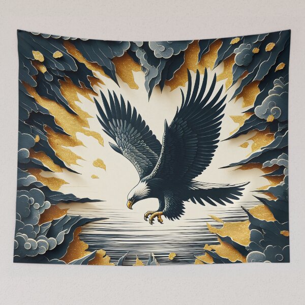 Item preview, Charcoal Torn Paper Eagle, Ai Generated Art  designed and sold by ACC .