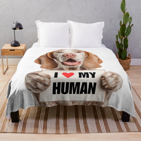 Item preview, Cute Bracco Italiano dog with Signboard I love my Human  designed and sold by LazyOwlStore.
