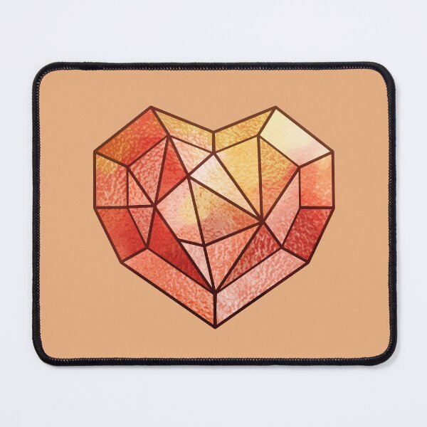 Item preview, Crystal Heart ~ Fiery Amber designed and sold by Asha-Art.