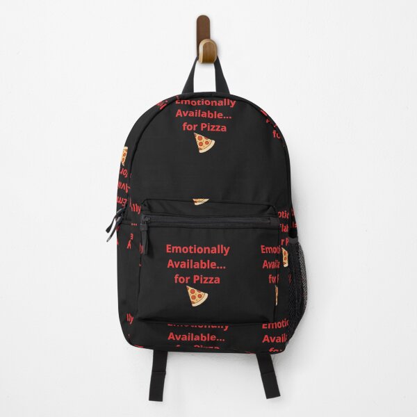 Item preview, Emotionally Available for Pizza – Funny Phrase designed and sold by MarcelaOliva.