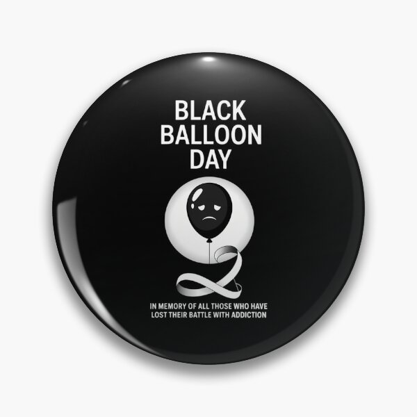 Item preview, Balloon Day Overdose Black Balloon designed and sold by CookWorldLaughs.