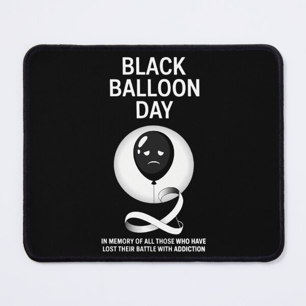 Item preview, Balloon Day Overdose Black Balloon designed and sold by CookWorldLaughs.