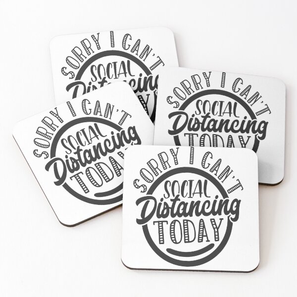 Item preview, Sorry I Can’t, Social Distancing Today – Funny Quote T-Shirt designed and sold by AgnieszkaTees.