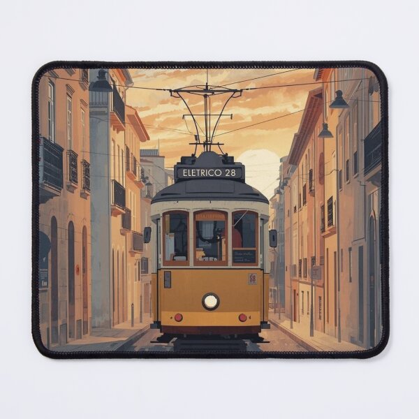 Item preview, Lisbon Tram Poster, Vintage Portugal Poster, Europe Travel Poster designed and sold by Bits & Bops Boutique.