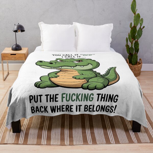 Item preview, Cute Crocodile You Call It OCD I Call It designed and sold by CookWorldLaughs.