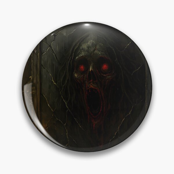 Item preview, Ghostly Figure Trapped in Cracked Mirror Horror Art designed and sold by PandaTShirtShop.