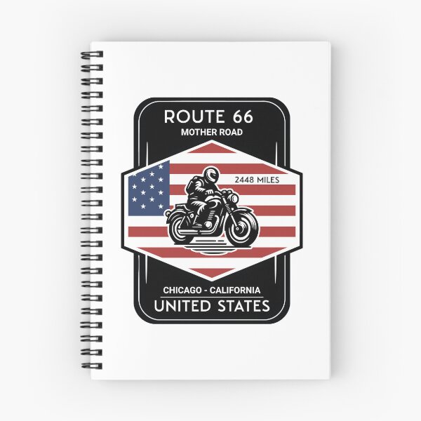 Item preview, ROUTE 66- USA- CHICAGO - CALIFORNIA- MOTORCYLCE BADGE - THIS IS A SERIE OF 9 DESIGNS, EVERY PART OF THE TRIP HAS A DESIGN SEE MY SHOP** designed and sold by designkb.