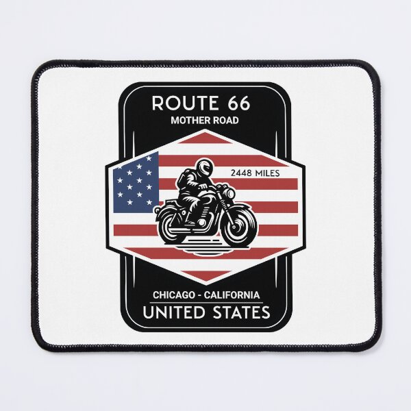 Item preview, ROUTE 66- USA- CHICAGO - CALIFORNIA- MOTORCYLCE BADGE - THIS IS A SERIE OF 9 DESIGNS, EVERY PART OF THE TRIP HAS A DESIGN SEE MY SHOP** designed and sold by designkb.
