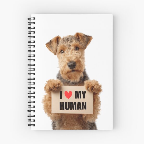 Item preview, Cute Lakeland Terrier dog with Signboard I love my Human  designed and sold by LazyOwlStore.
