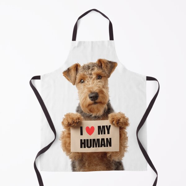 Item preview, Cute Lakeland Terrier dog with Signboard I love my Human designed and sold by LazyOwlStore.