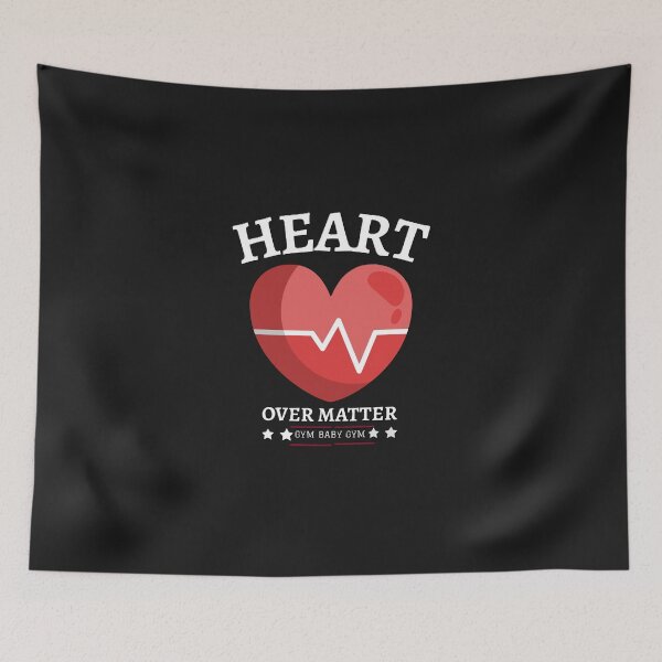 Item preview, Heart Over Matter – Gym Baby Gym Fitness Motivation Tshirt designed and sold by Cbenaia.