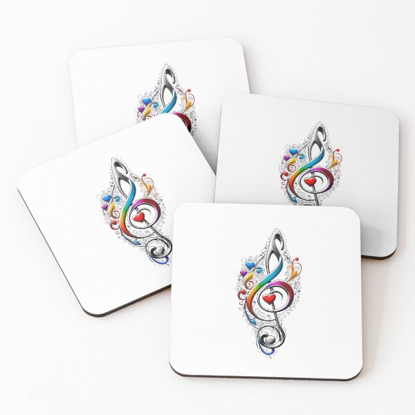 Item preview, Colorful Music Note Art Design designed and sold by Kruti Collection.
