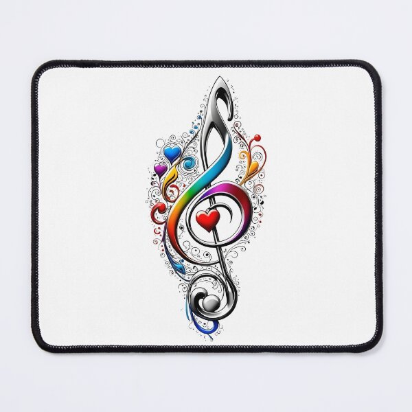 Item preview, Colorful Music Note Art Design designed and sold by Kruti Collection.