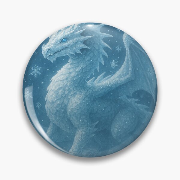 Item preview, Mighty Snow Dragon designed and sold by Gothikrose AI Prints.