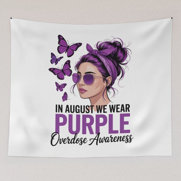 Item preview, in August We Wear Purple International Overdose Awareness designed and sold by CookWorldLaughs.