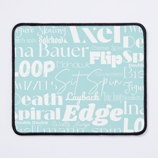 Item preview, Figure Skating Words- Subway Style Print-Robbins Egg Blue designed and sold by Purposely Designed.