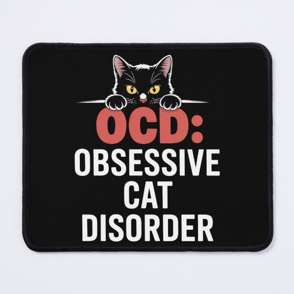 Item preview, OCD Obsessive Cat Disorder Crazy Cat Lady Funny Cat designed and sold by CookWorldLaughs.