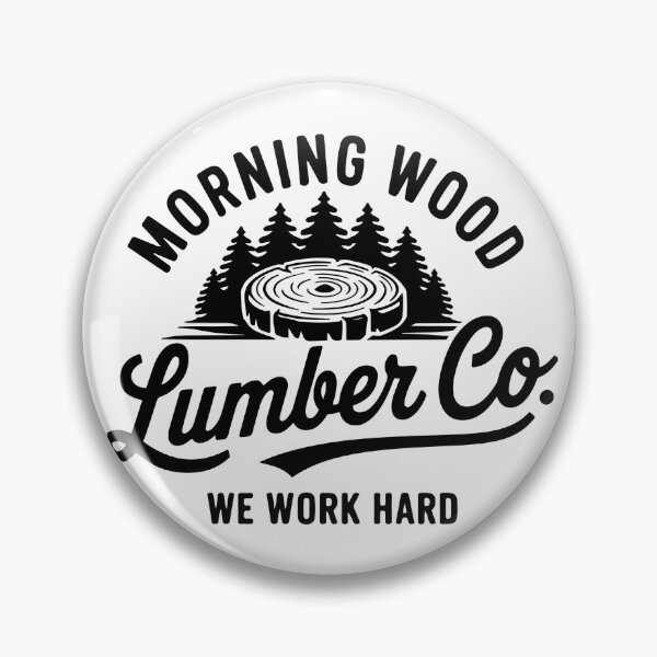 Item preview, Morning Wood Lumber | Funny Vintage Lumberjack Design designed and sold by DirtyGirlGraphics.
