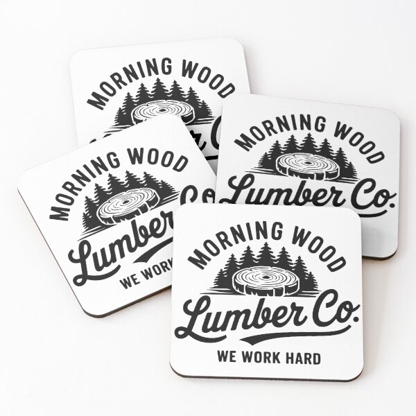 Item preview, Morning Wood Lumber | Funny Vintage Lumberjack Design designed and sold by DirtyGirlGraphics.