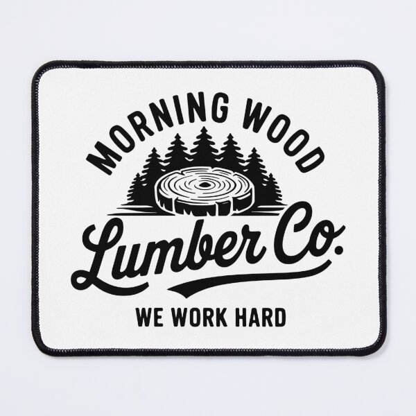 Item preview, Morning Wood Lumber | Funny Vintage Lumberjack Design designed and sold by DirtyGirlGraphics.