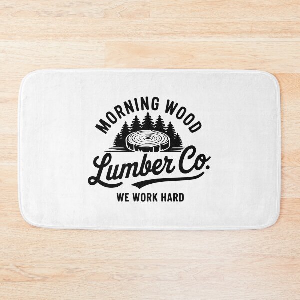 Item preview, Morning Wood Lumber | Funny Vintage Lumberjack Design designed and sold by DirtyGirlGraphics.