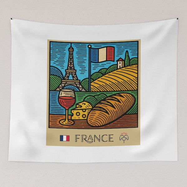 Item preview, French Essence: A Whimsical Tribute to Culture, Countryside & Cuisine designed and sold by ForeverPrintsOK.