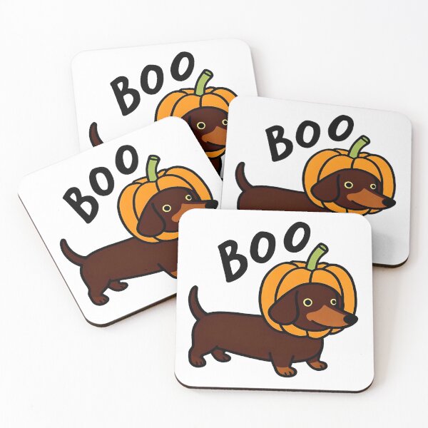 Item preview, Pumpkin Boo Doxie – Halloween Dachshund designed and sold by FLARE.