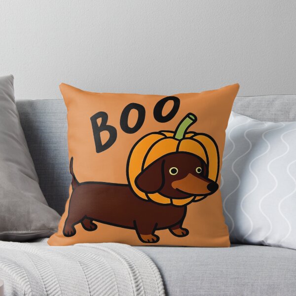Item preview, Pumpkin Boo Doxie – Halloween Dachshund designed and sold by FLARE.