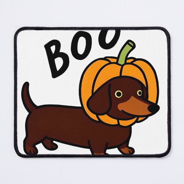 Item preview, Pumpkin Boo Doxie – Halloween Dachshund designed and sold by FLARE.