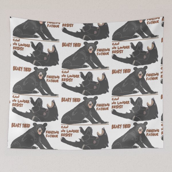 Item preview, Beary Tired Bear Trying to Fight Fatigue designed and sold by kristalcurt.