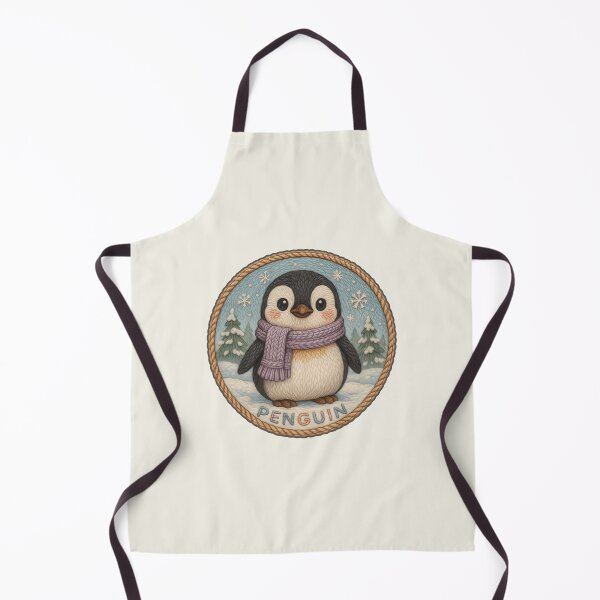 Item preview, Winter Animal Embroidery – Penguin Patch Sticker Design designed and sold by Nuist25.