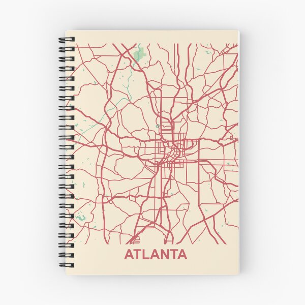 Item preview, Modern Atlanta Map designed and sold by MapsByLeo.