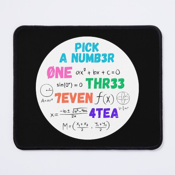 Item preview, Pick a Numb3r – Funny Math Nerd Pun • Broma Matemática Divertida • Lustiger Mathe-Wortwitz designed and sold by LenaBlueDesigns.